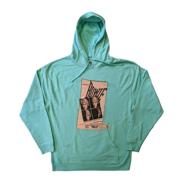 David Bowie Unisex vuxen Concert ´83 Hoodie Green S