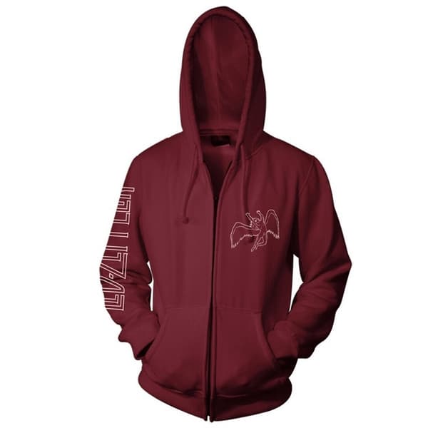 Led Zeppelin Unisex Adult Symbols Zipped Hoodie