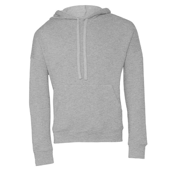 Bella + Canvas Unisex Fleece-hoodie med svamp för vuxna