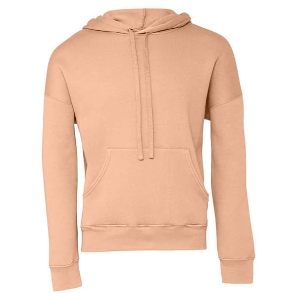 Bella + Canvas Unisex Fleece-hoodie med svamp för vuxna