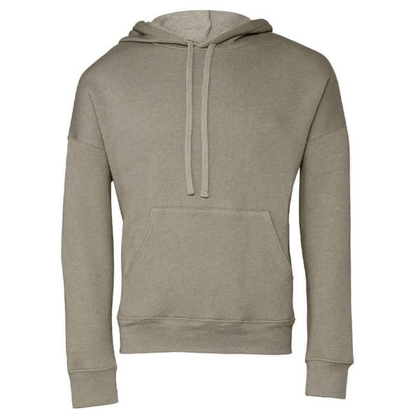 Bella + Canvas Unisex Fleece-hoodie med svamp för vuxna