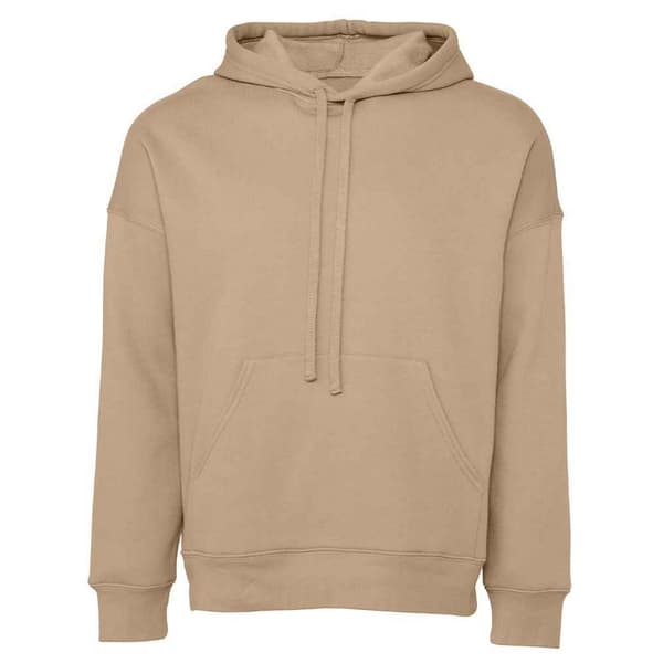 Bella + Canvas Unisex Fleece-hoodie med svamp för vuxna