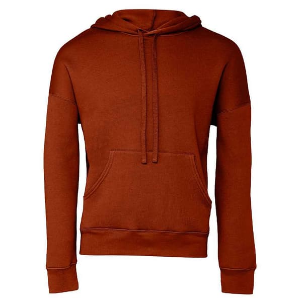 Bella + Canvas Unisex Fleece-hoodie med svamp för vuxna