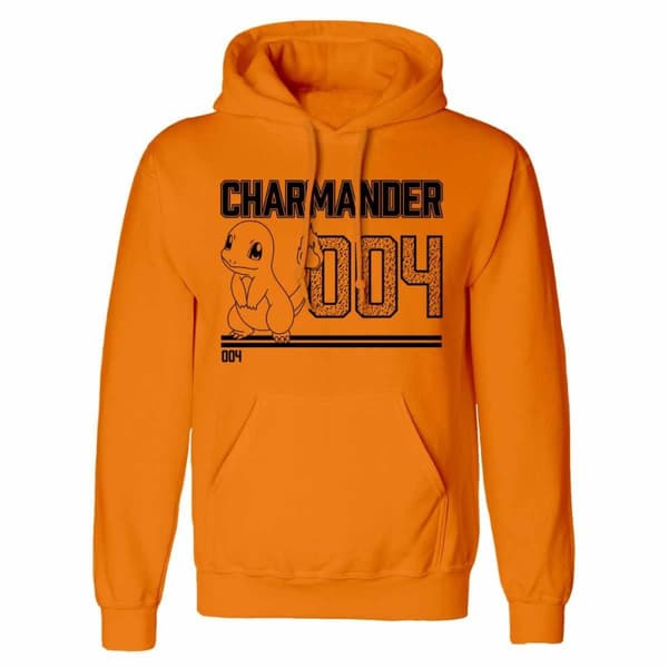 Pokemon Unisex Adult Charmander Line Art Hoodie