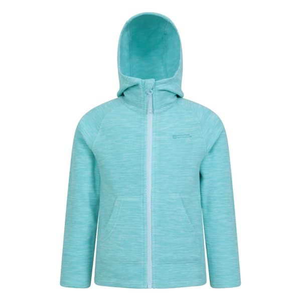 Mountain Warehouse Huvtröja med hel dragkedja Snowdonia II för barn Turquoise 3-4 Years