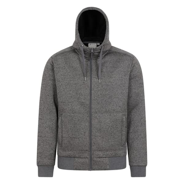 Mountain Warehouse Mens Nevis II Faux Fur Hoodie