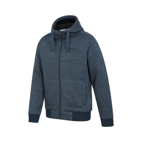 Mountain Warehouse Mens Nevis II Faux Fur Hoodie