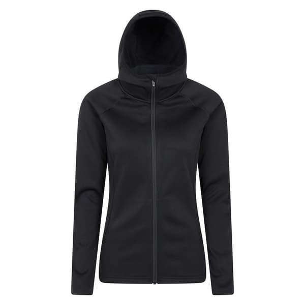 Mountain Warehouse Dam/Lady Dynamic Chakra IsoCool Hoodie med hel dragkedja Black 6 UK