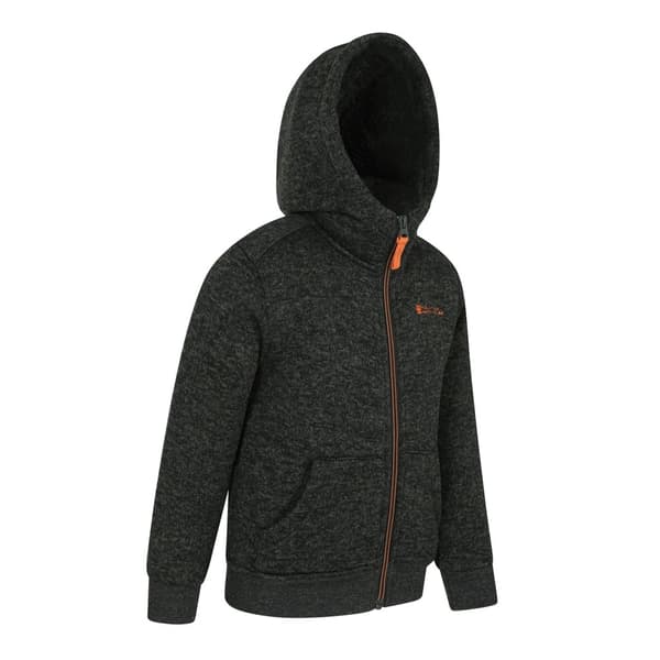 Mountain Warehouse Nevis-hoodie med foder i fuskpäls för barn