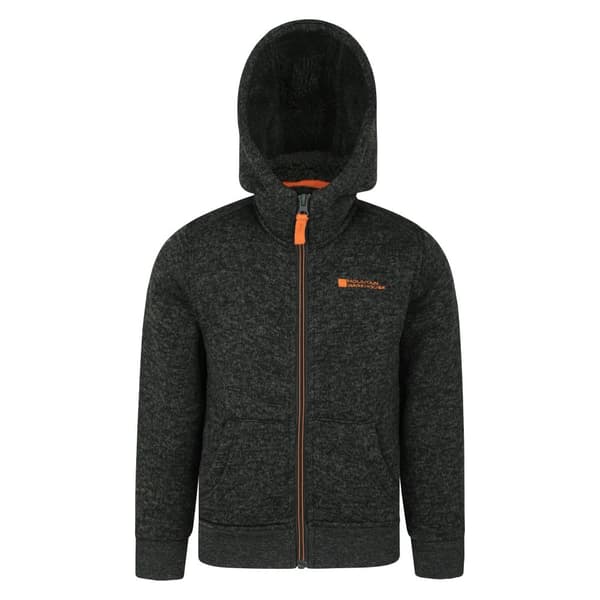 Mountain Warehouse Nevis-hoodie med foder i fuskpäls för barn