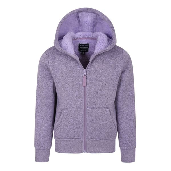 Mountain Warehouse Nevis-hoodie med foder i fuskpäls för barn