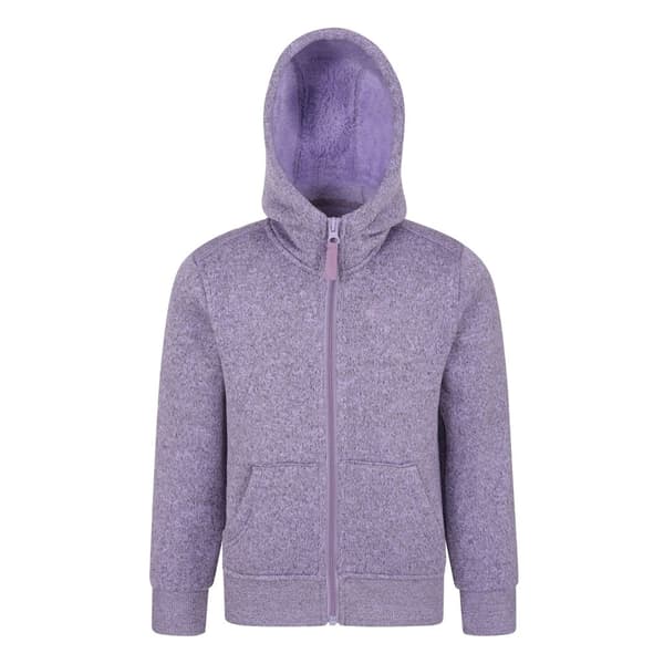 Mountain Warehouse Nevis-hoodie med foder i fuskpäls för barn Purple 5-6 Years