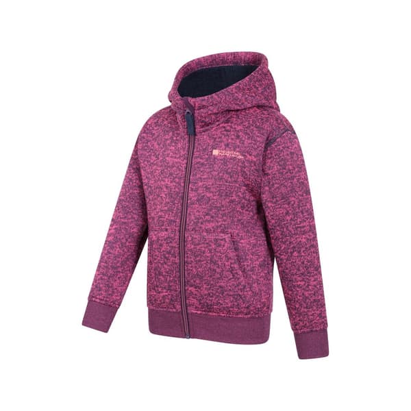 Mountain Warehouse Nevis-hoodie med foder i fuskpäls för barn