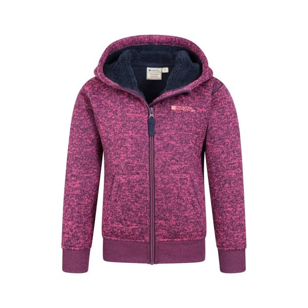 Mountain Warehouse Nevis-hoodie med foder i fuskpäls för barn