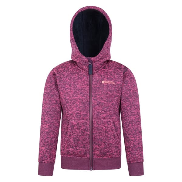 Mountain Warehouse Nevis-hoodie med foder i fuskpäls för barn