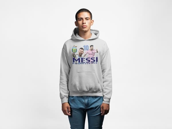 Messi Huvtröja Ask Hoodie Argentina Miami