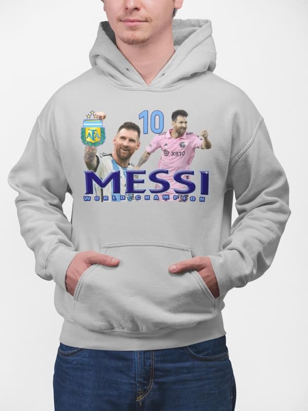 Messi Huvtröja Ask Hoodie Argentina Miami