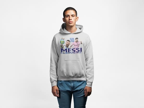 Messi Huvtröja Ask Hoodie Argentina Miami