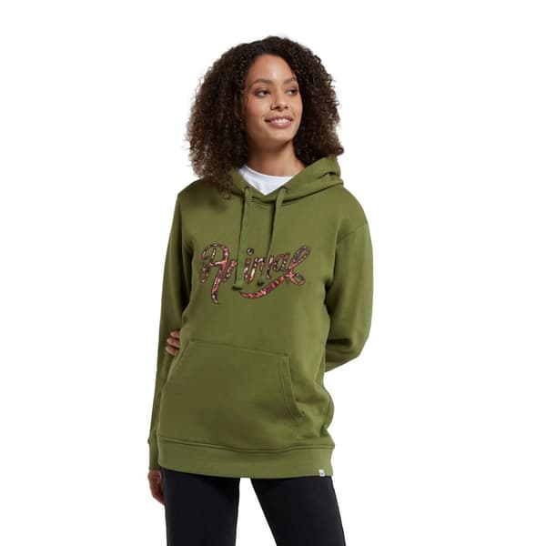 Animal Womens/Ladies Maya Organic-hoodie med grafiskt tryck Khaki Green 6 UK