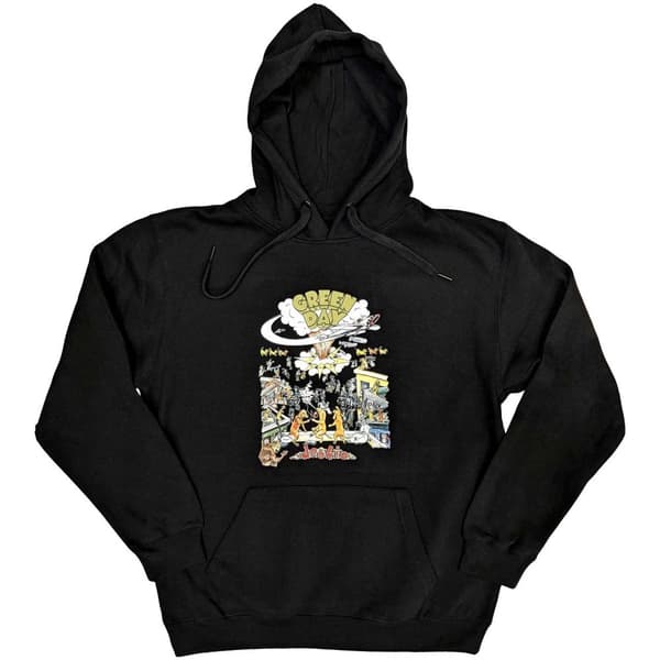 Green Day Unisex Adult Dookie Hoodie Black M
