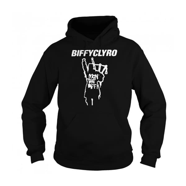Biffy Clyro Unisex Mon The Biff-hoodie för vuxna Black XL