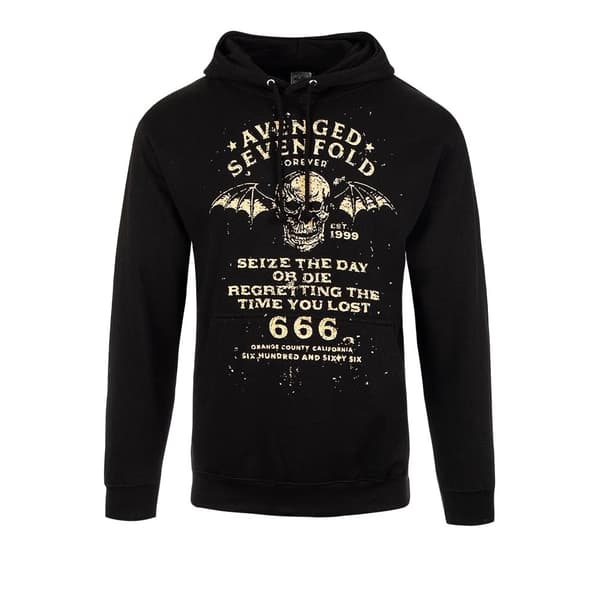 Avenged Sevenfold Unisex Adult Seize The Day Hoodie Black L