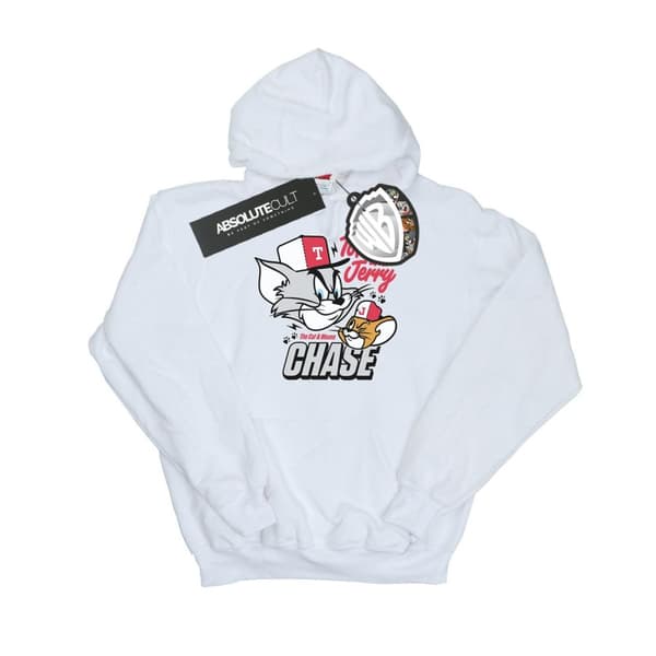 Tom and Jerry Womens/Ladies Cat & Mouse Chase Heather Hoodie