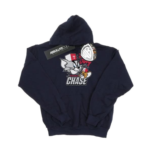 Tom and Jerry Womens/Ladies Cat & Mouse Chase Heather Hoodie