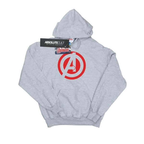 Avengers Assemble Mens Solid Cotton Logo Hoodie