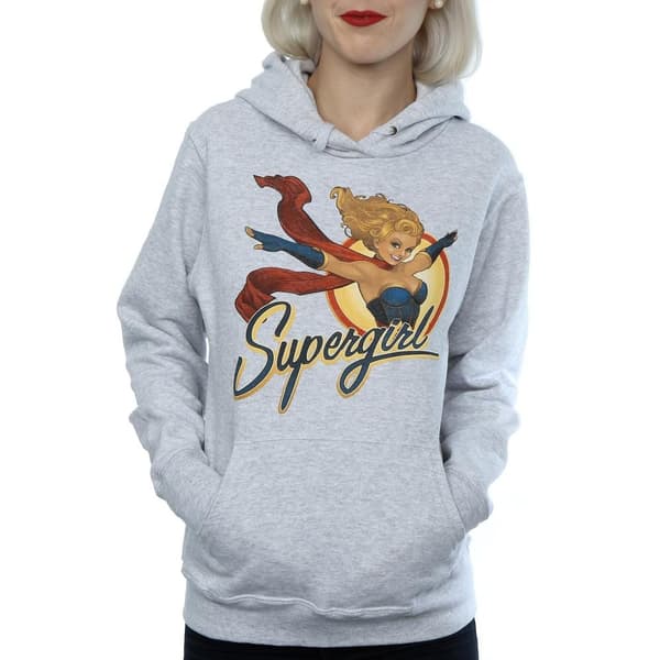 DC Bombshells Supergirl Badge-hoodie för damer/kvinnor