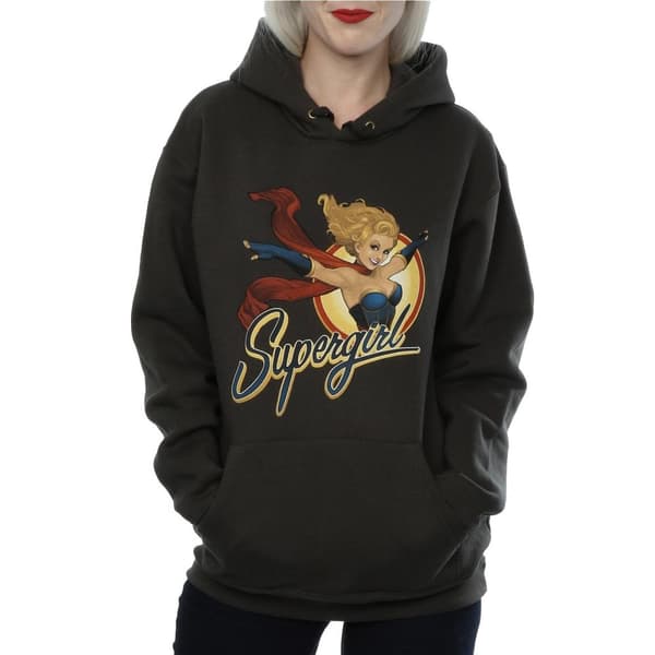 DC Bombshells Supergirl Badge-hoodie för damer/kvinnor