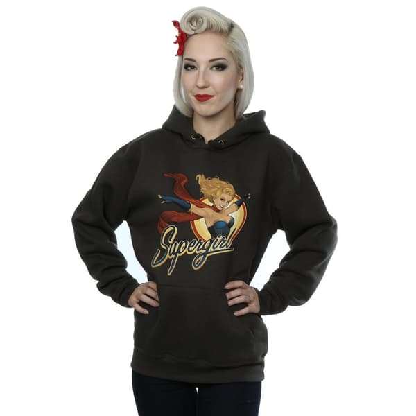 DC Bombshells Supergirl Badge-hoodie för damer/kvinnor