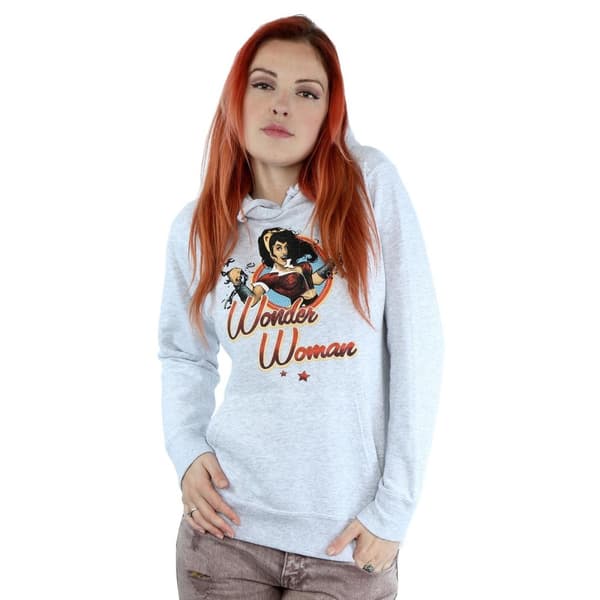 Wonder Woman Womens/Ladies Badge Hoodie