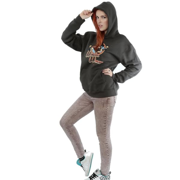 Wonder Woman Badge-hoodie för damer/kvinnor