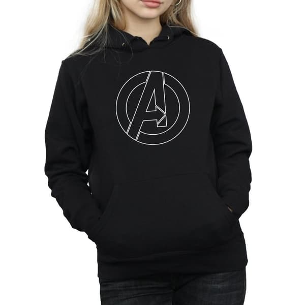 Avengers Assemble Huvtröja med Outline-logga för damer/damer