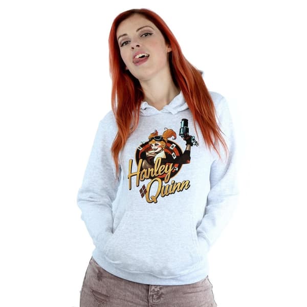 DC Bombshells Kvinnor/Ladies Harley Quinn Badge Hoodie