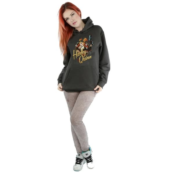 DC Bombshells Kvinnor/Ladies Harley Quinn Badge Hoodie