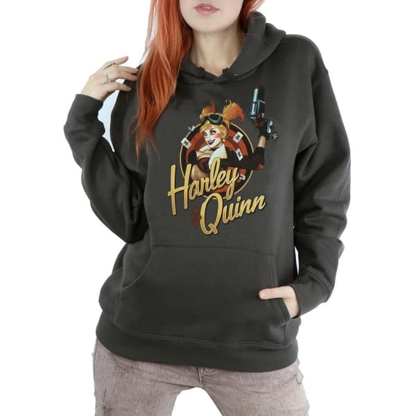 DC Bombshells Kvinnor/Ladies Harley Quinn Badge Hoodie