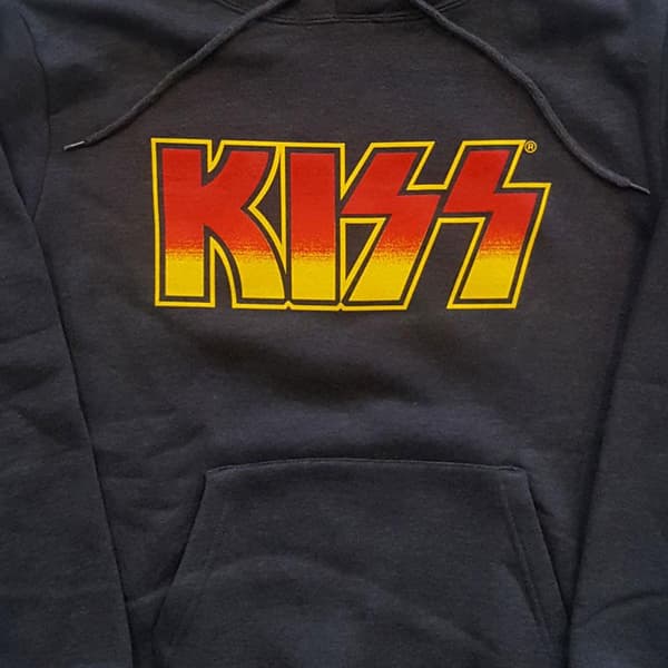 Kiss Unisex vuxen Classic Logo Hoodie för vuxna