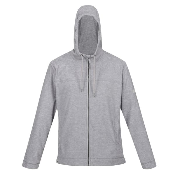 Regatta Mens Shorebay Marl Full Zip Hoodie Silver Grey XXL