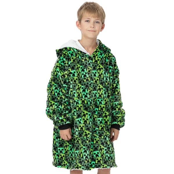 Minecraft Boys Oversized Hoodie Blanket