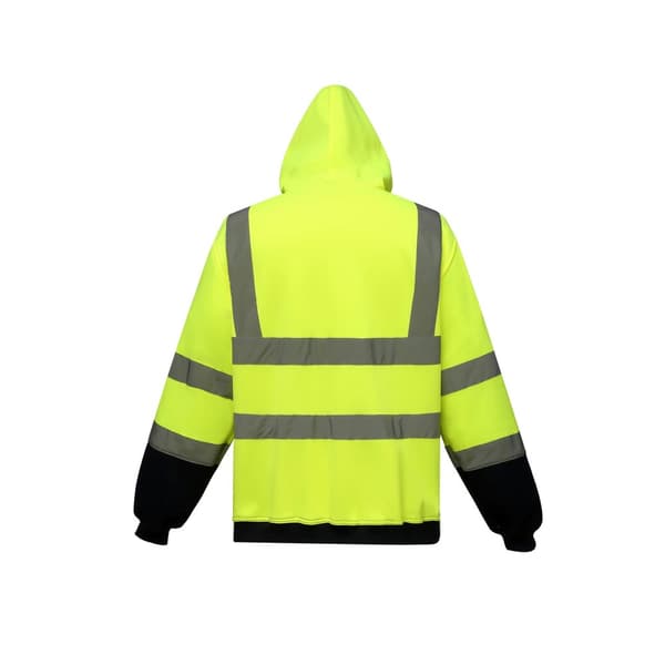 Yoko Mens Hi-Vis Full Zip Hoodie