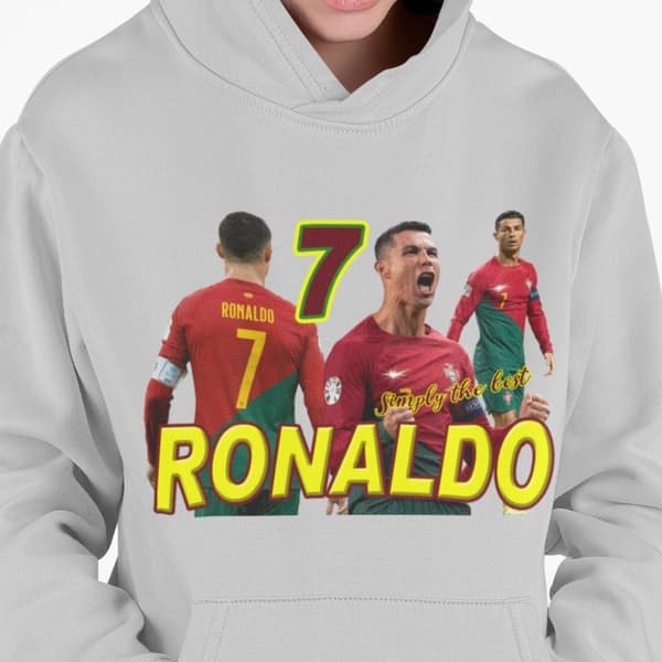 Ronaldo Huvtröja  Ask Hoodie Portugal spelare design