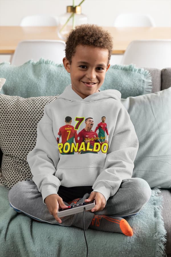 Ronaldo Huvtröja  Ask Hoodie Portugal spelare design