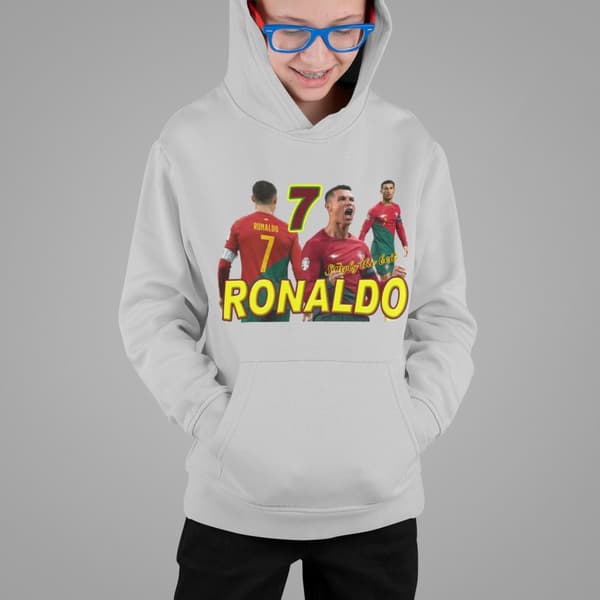 Ronaldo Huvtröja  Ask Hoodie Portugal spelare design