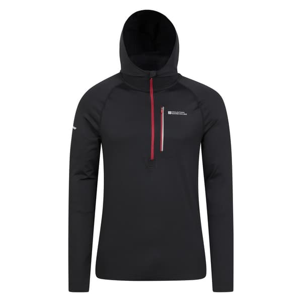 Mountain Warehouse Mens Solo Recycled Slim Hoodie Black XS