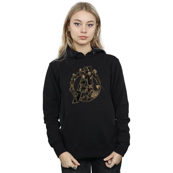 Marvel Womens/Ladies Avengers Infinity War Marvel Logo Hoodie