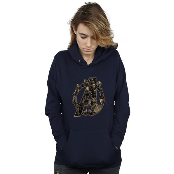 Marvel Womens/Ladies Avengers Infinity War Marvel Logo Hoodie
