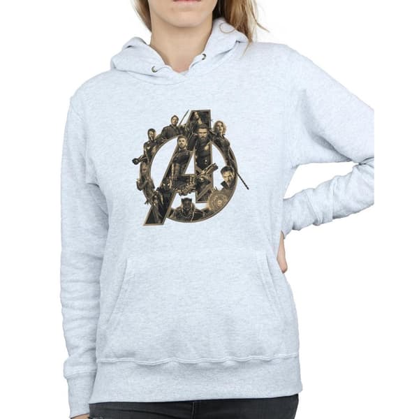 Marvel Womens/Ladies Avengers Infinity War Marvel Logo Hoodie
