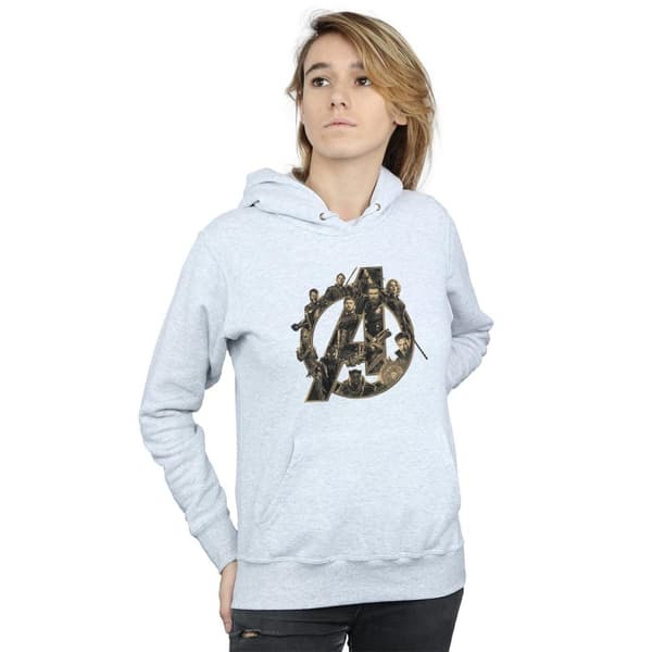 Marvel Womens/Ladies Avengers Infinity War Marvel Logo Hoodie